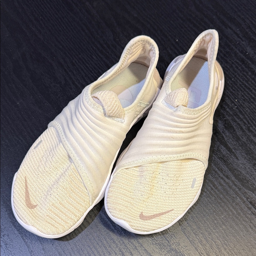 Nike Women's Cream Slip-On Sneakers